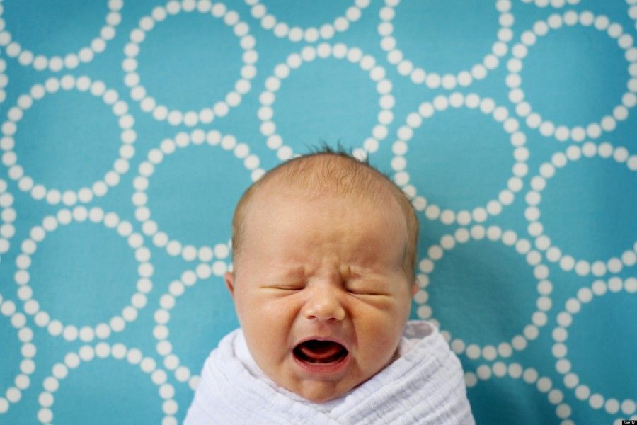Newborn baby crying
