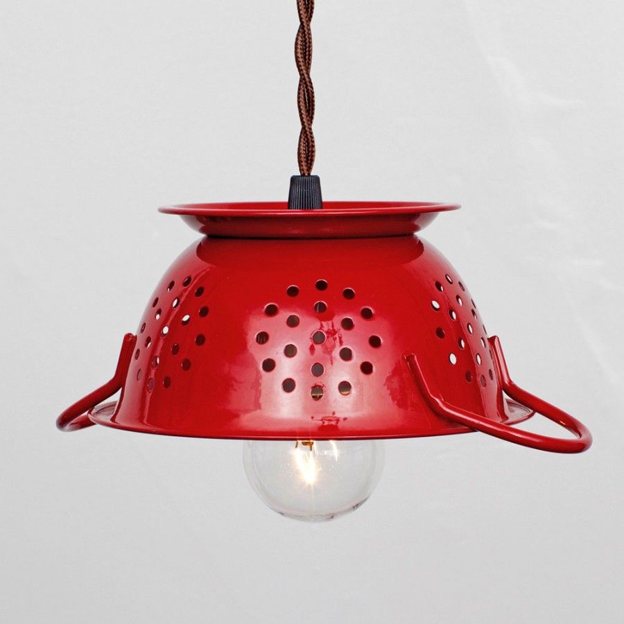 colander lamp