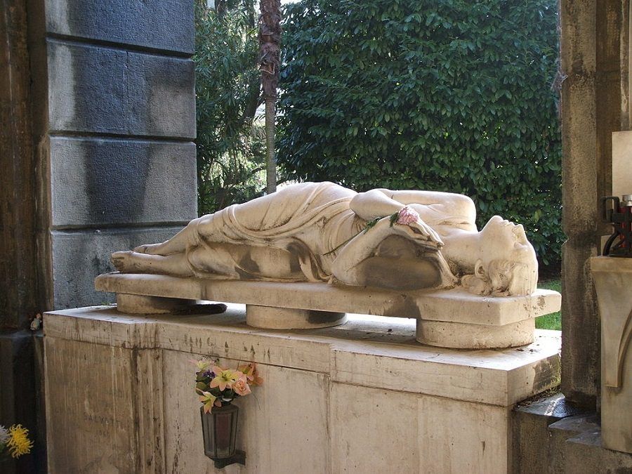 Una tomba del Cimitero di Staglieno