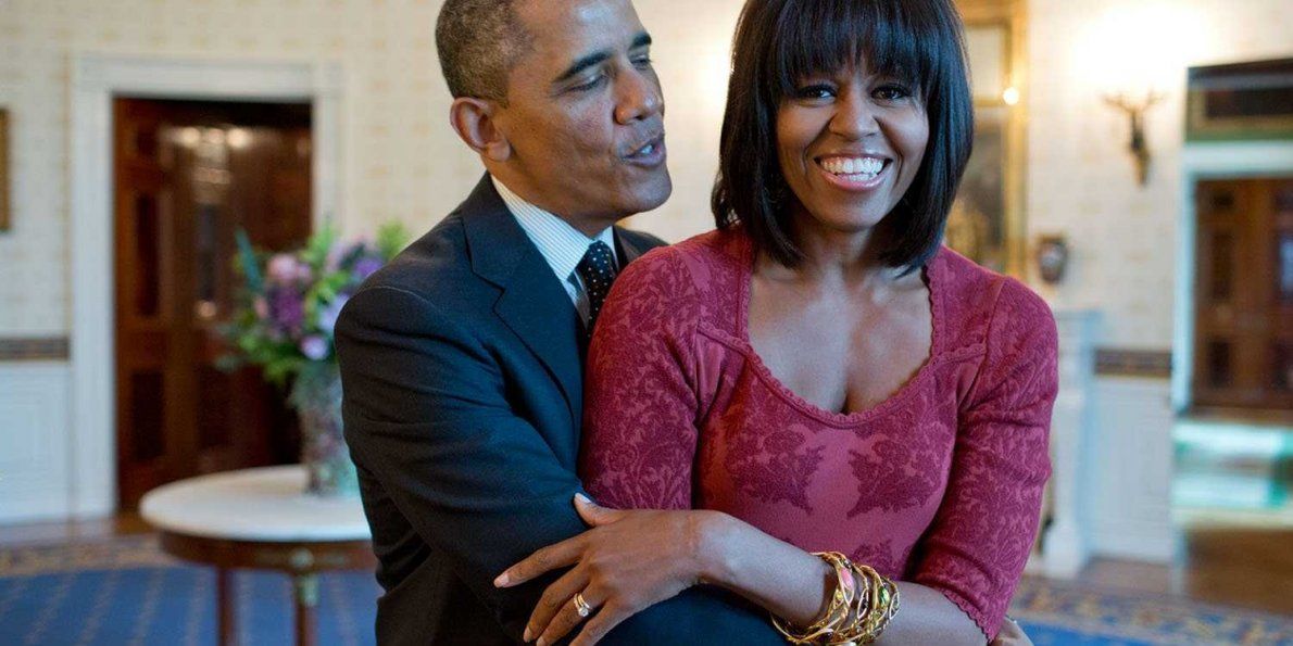 Michelle e Barack Obama innamoratissimi...