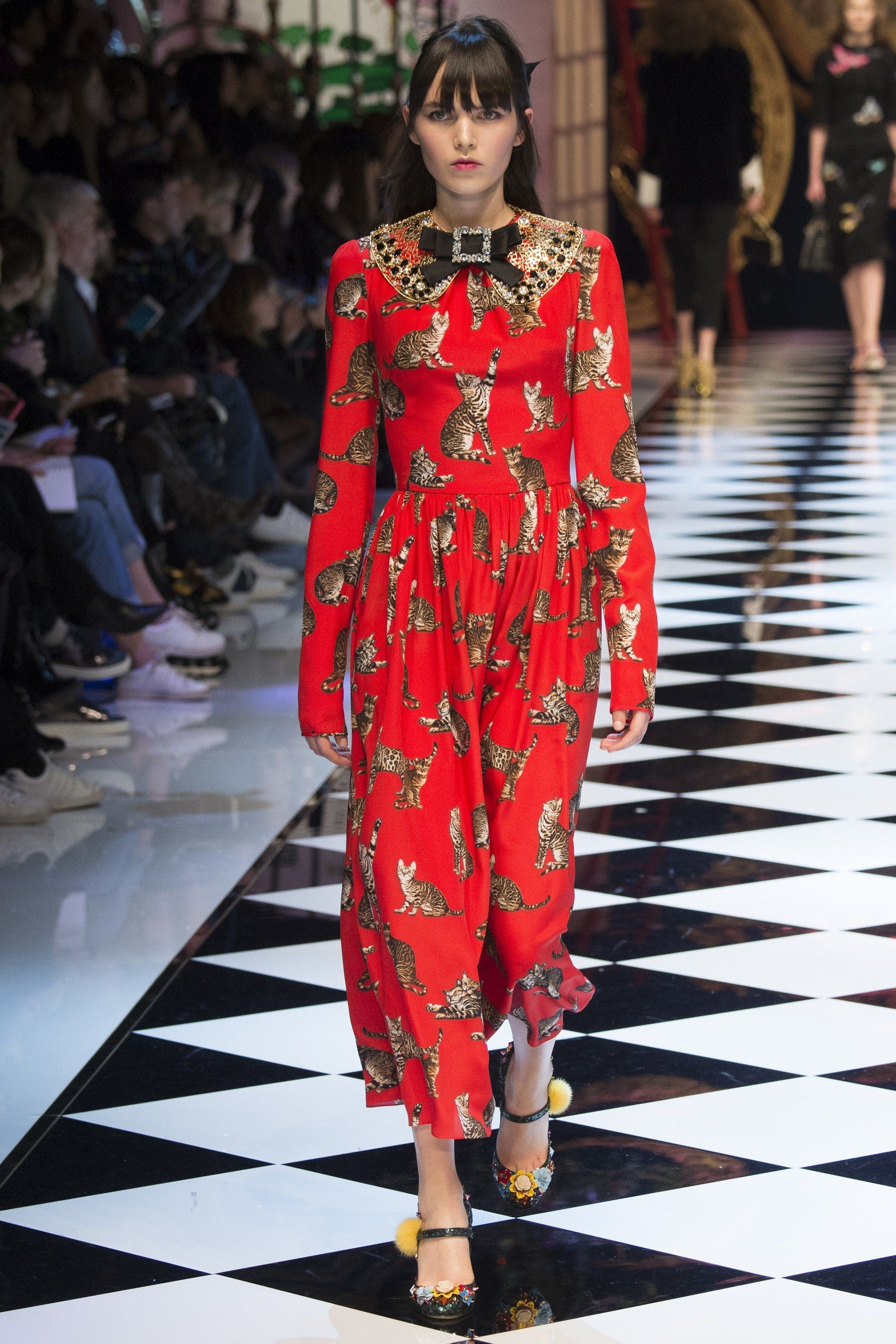 Abito rosso D&G fairytale f-w 2017