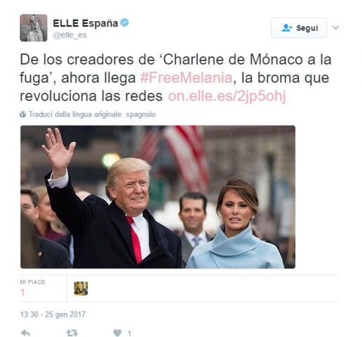 Melania più entusiasmo, dai!
