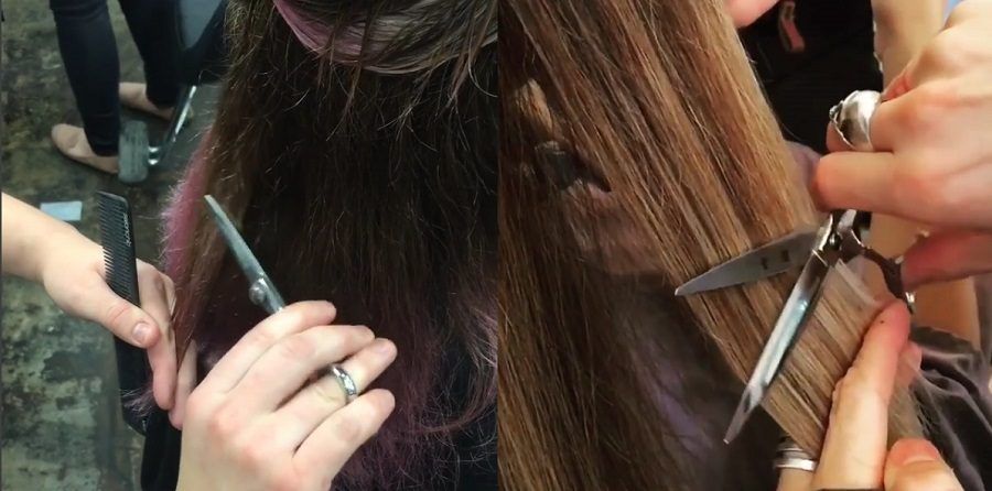 Con l'Hair Dusting, via le doppie punte, ma tenendo i capelli lunghi