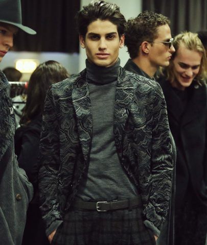 Il modello Gerard Sabé in Emporio armani