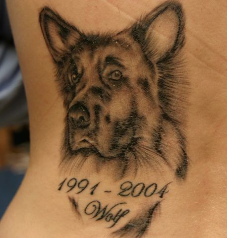 Tatuaggio dedicato ai cani che non ci sono più