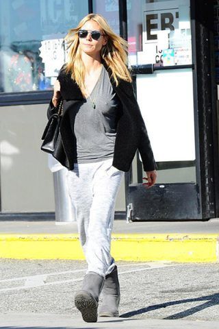 Heidi Klum li porta anche in palestra con pantaloni della tuta e una felpa