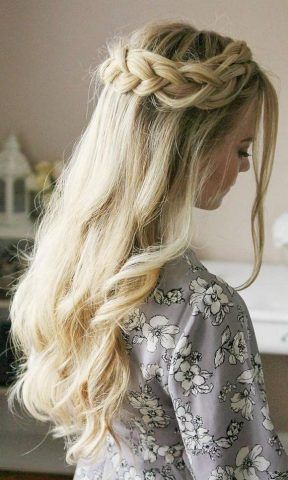 Capelli da sposa sciolti e morbidi