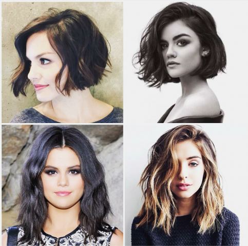 Flat waves su capelli medio-corti