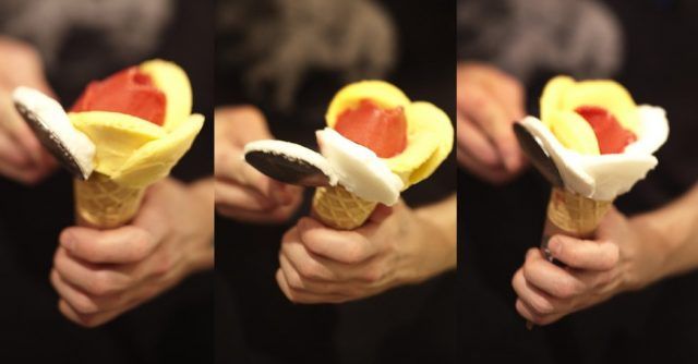 Come fare il gelato a forma di fiore