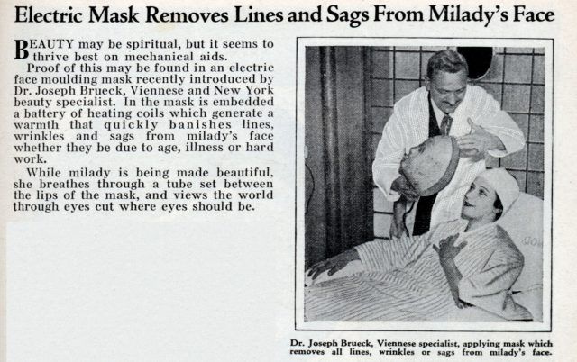 La maschera elettrica modellante di Joseph Brueck