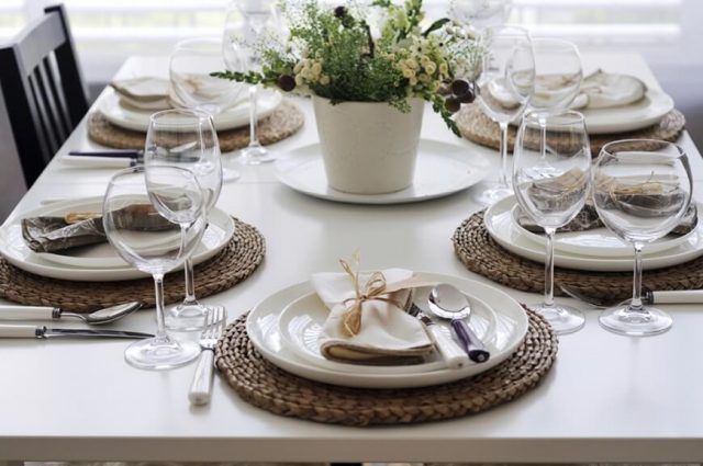 Come apparecchiare la tavola: stile elegante