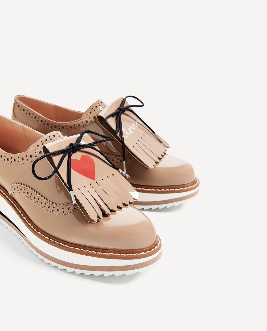 Scarpe stringate Zara,, derby con plateau, 39.95 euro