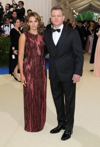 Matt Damon e consorte