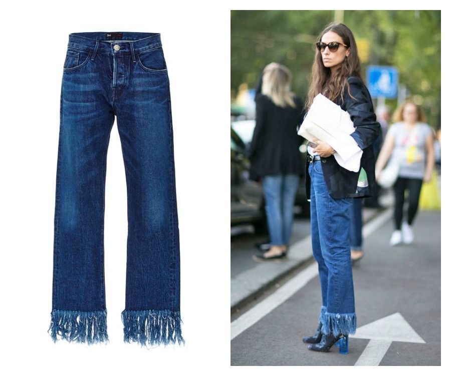 Come indossare i jeans con le frange