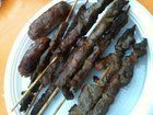 Arrosticini e salsicce