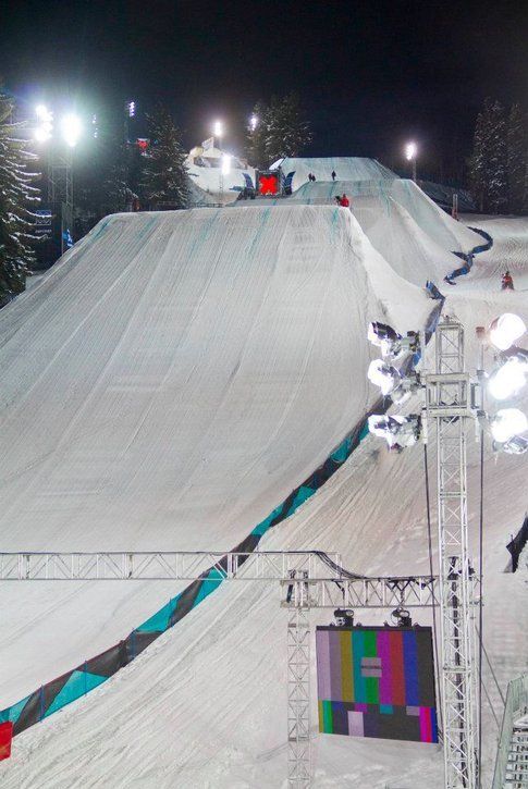 Il tracciato degli slopestyle agli X Games 2012