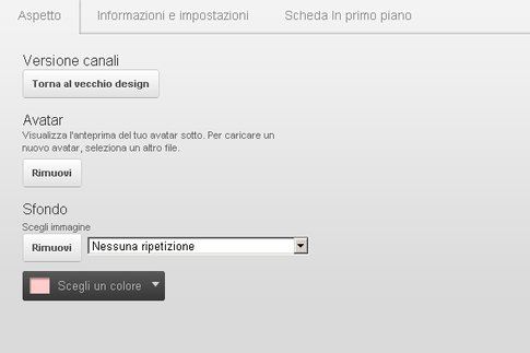 Youtube aspetto canale