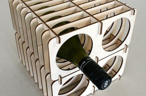 "Winerack", portabottiglie, design by madebydan