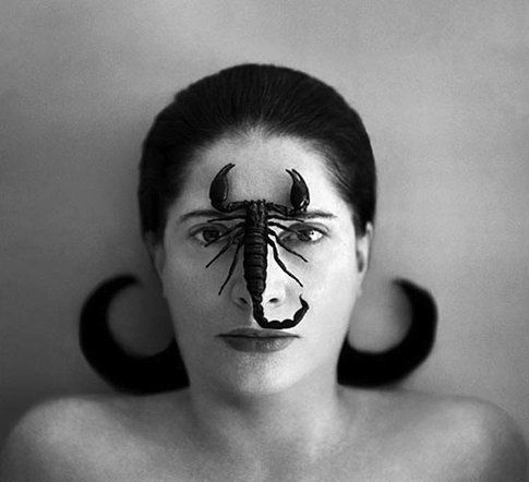 "Portrait with Scorpion (Open Eyes)", Marina Abramovic (2005)