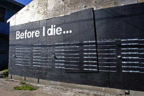 Before I Die... Un progetto di arte pubblica