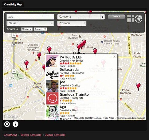 Creativity Map - Risultati ricerca