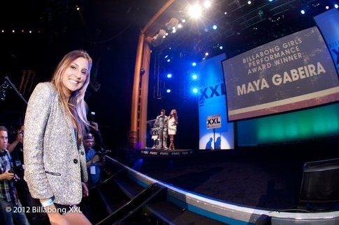 Maya Gabeira alle premiazioni