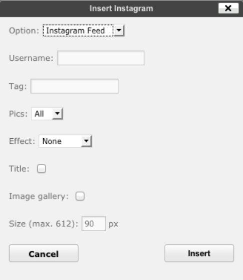 Instapress - Come inserire le foto di Instagram