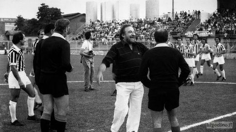 Ugo Tognazzi allo stadio Zini, Cremona 1983