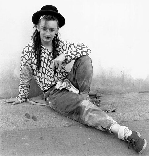 Boy George fotografato da Janette Beckman