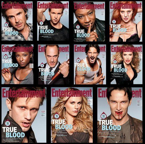 Le undici copertine che la rivista Enterteinment ha dedicato al ritorno di True Blood