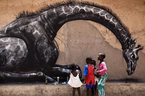 Gambia Street Art, ROA