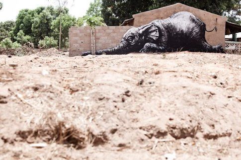 Gambia Street Art, ROA