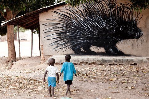 Gambia Street Art, ROA