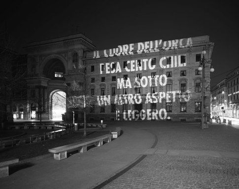 Jenny Holzer - Lode alla cattiva considerazione di sé, Milano 2007