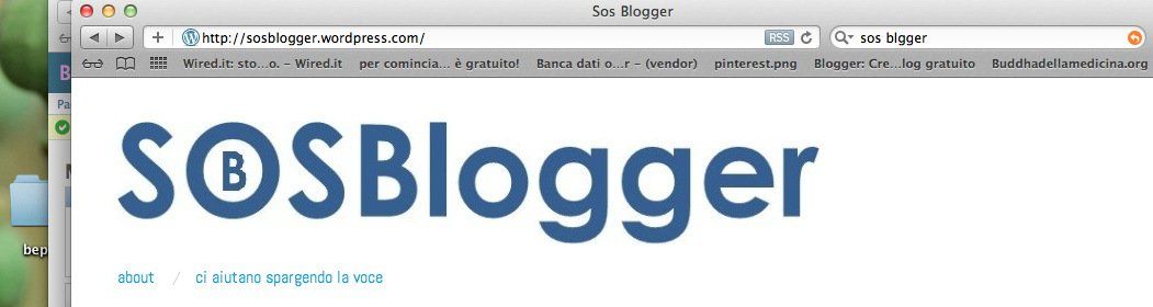 SOSBlogger: blogger uniti per aiutare!