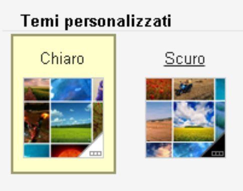 Scegli tra chiaro o scuro