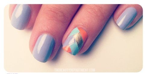 Nail art a spina di pesce