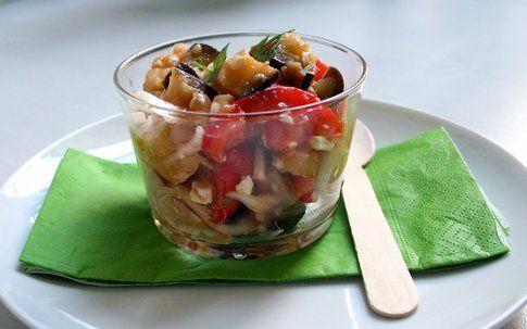 Insalata di melanzane e pomodorini