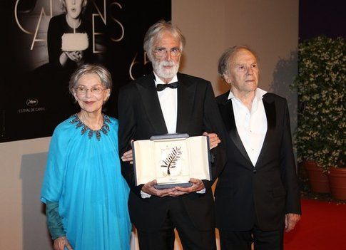 La premiazione a Cannes 2012 di Amour