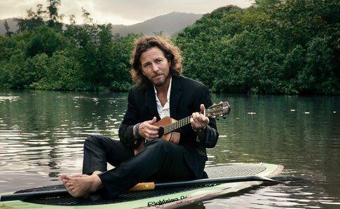 Eddie Vedder, placido sul fiume