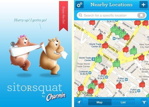 SitOrSquat: Restroom Finder