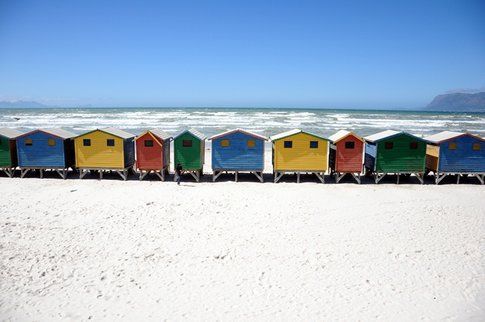 Le cabine di epoca vittoriana a Muizenberg