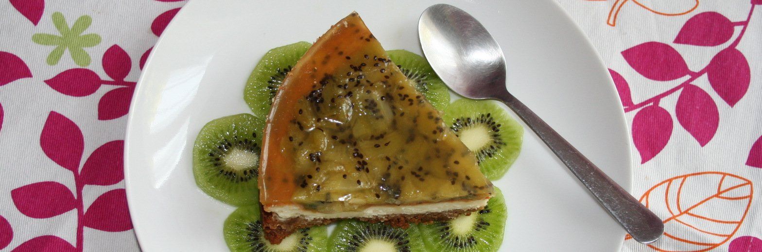 Cheesecake al kiwi, frutto di stagione