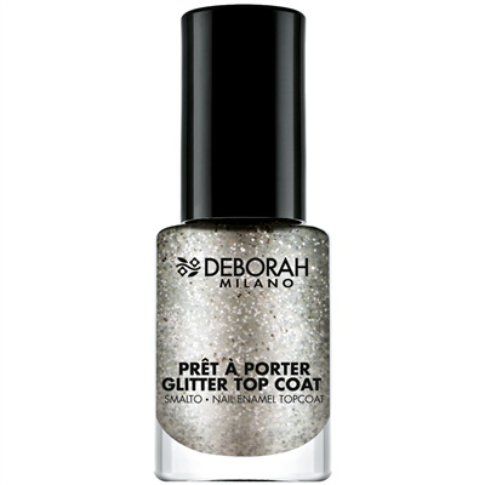 Prêt à Porter Gitter Top Coat - Sparkle Silver - Midnight Glam Collection