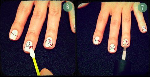 Step 6 e 7: crea le luci e fissa la nail art!