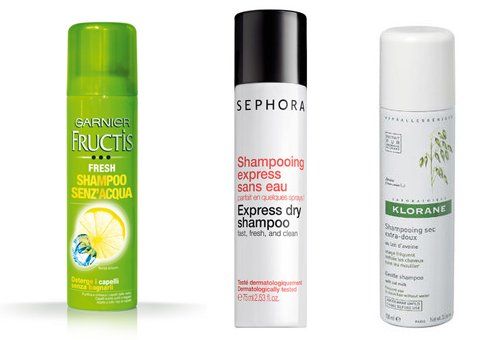 Alcuni tipi di shampoo secco