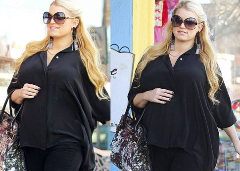 Jessica Simpson con la prima gravidanza