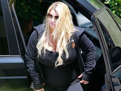 Jessica Simpson con la prima gravidanza