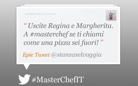 Epic tweet by Masterchef di Selvaggia Lucarelli