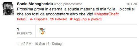 tweet di @oggipaneesalame